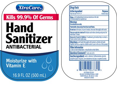 Hand sanitizer 16.9oz-vitamin E 70vv.jpg label - Hand sanitizer 16.9oz vitamin E 70vv